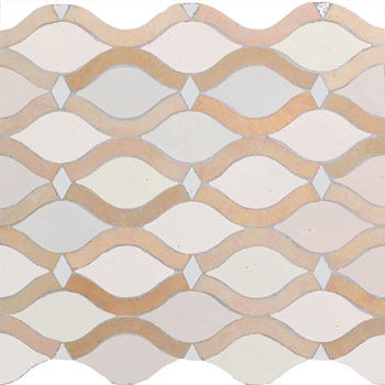 Mosaic House Moroccan tile Santa Fe 26-14 Polar White Natural, Unglazed, Terracotta  zellige, mosaic, zellij, field, pattern, glaze 